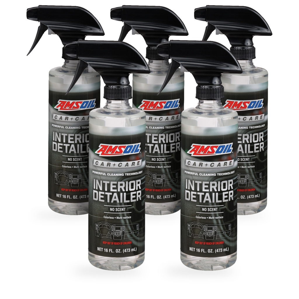 Kit 5 Botellas Limpiador de Interiores Sin Aroma AMSOIL