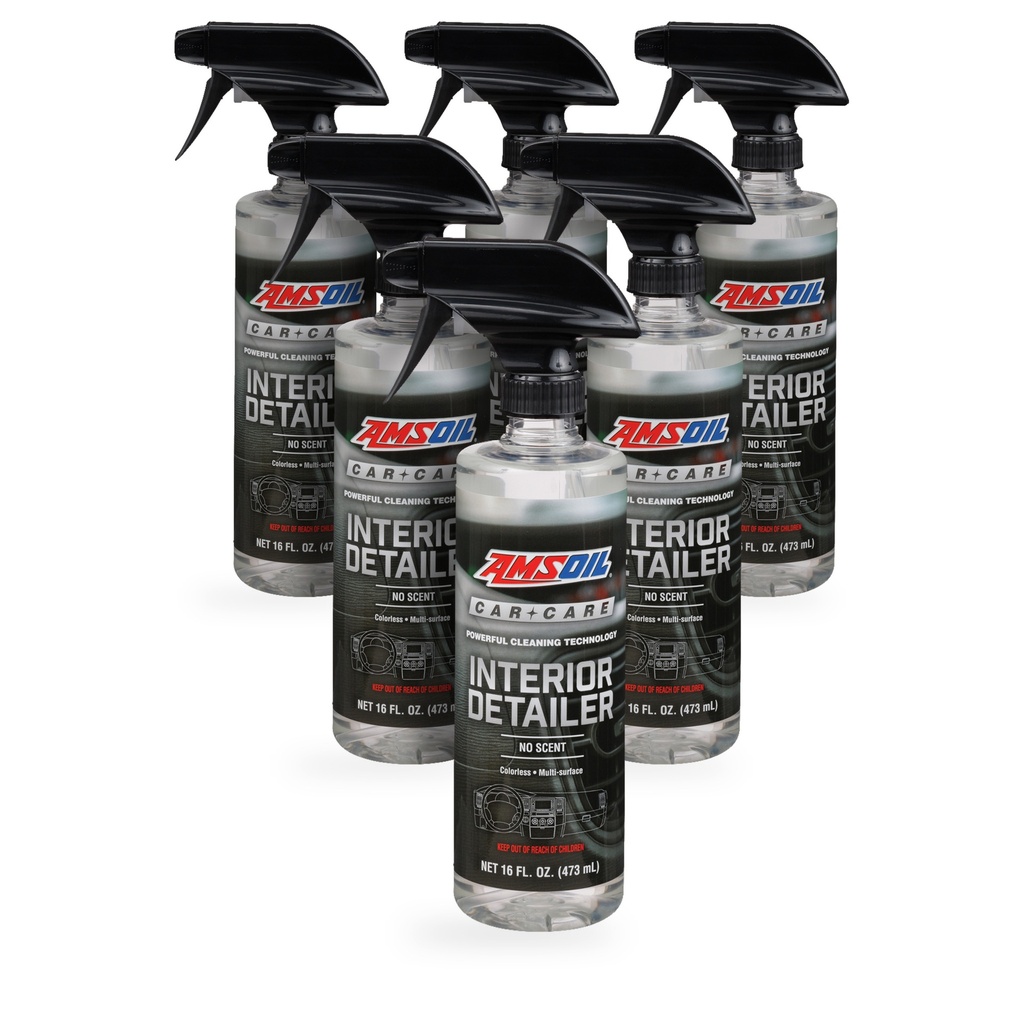 Kit 6 Botellas Limpiador de Interiores Sin Aroma AMSOIL