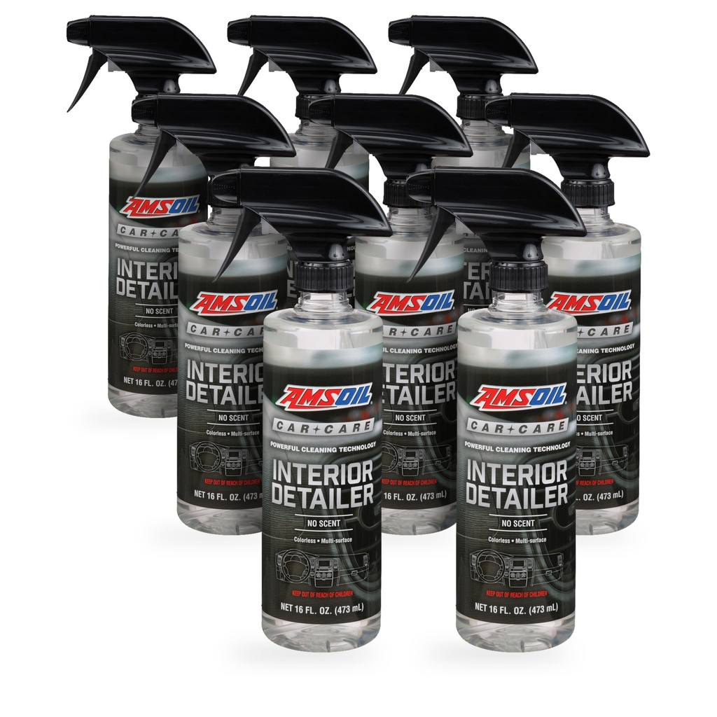Kit 8 Botellas Limpiador de Interiores Sin Aroma AMSOIL