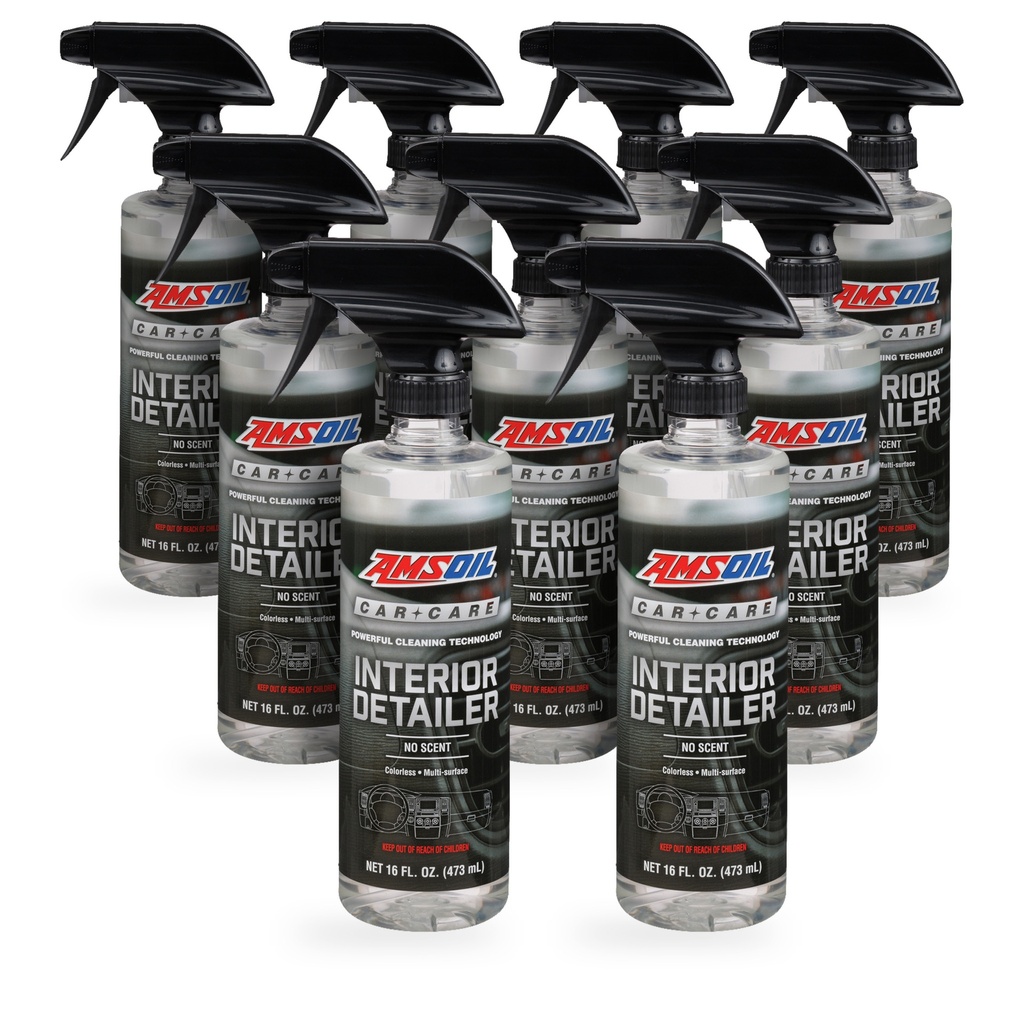 Kit 9 Botellas Limpiador de Interiores Sin Aroma AMSOIL