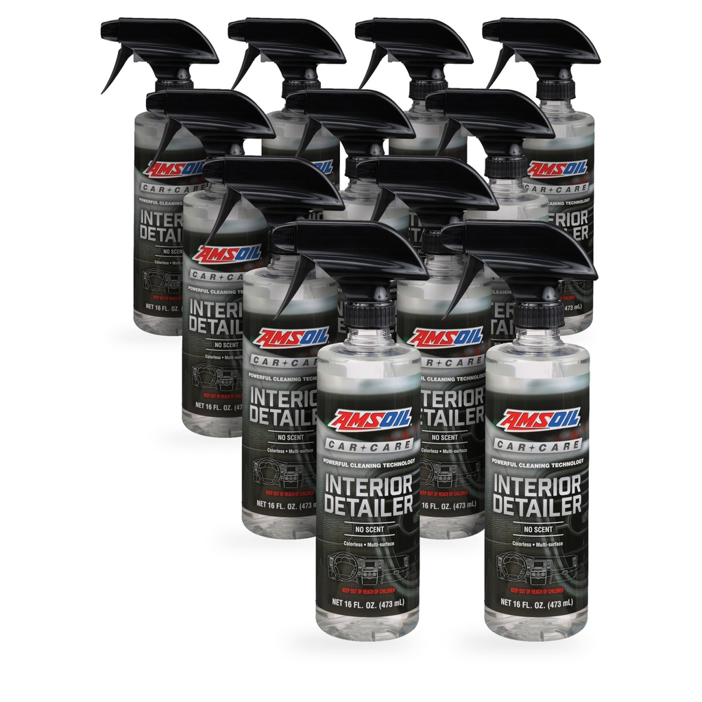 Kit 11 Botellas Limpiador de Interiores Sin Aroma AMSOIL