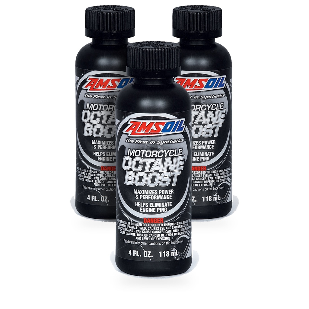 Kit 3 Botellas Aditivo Octanaje para Motocicleta AMSOIL