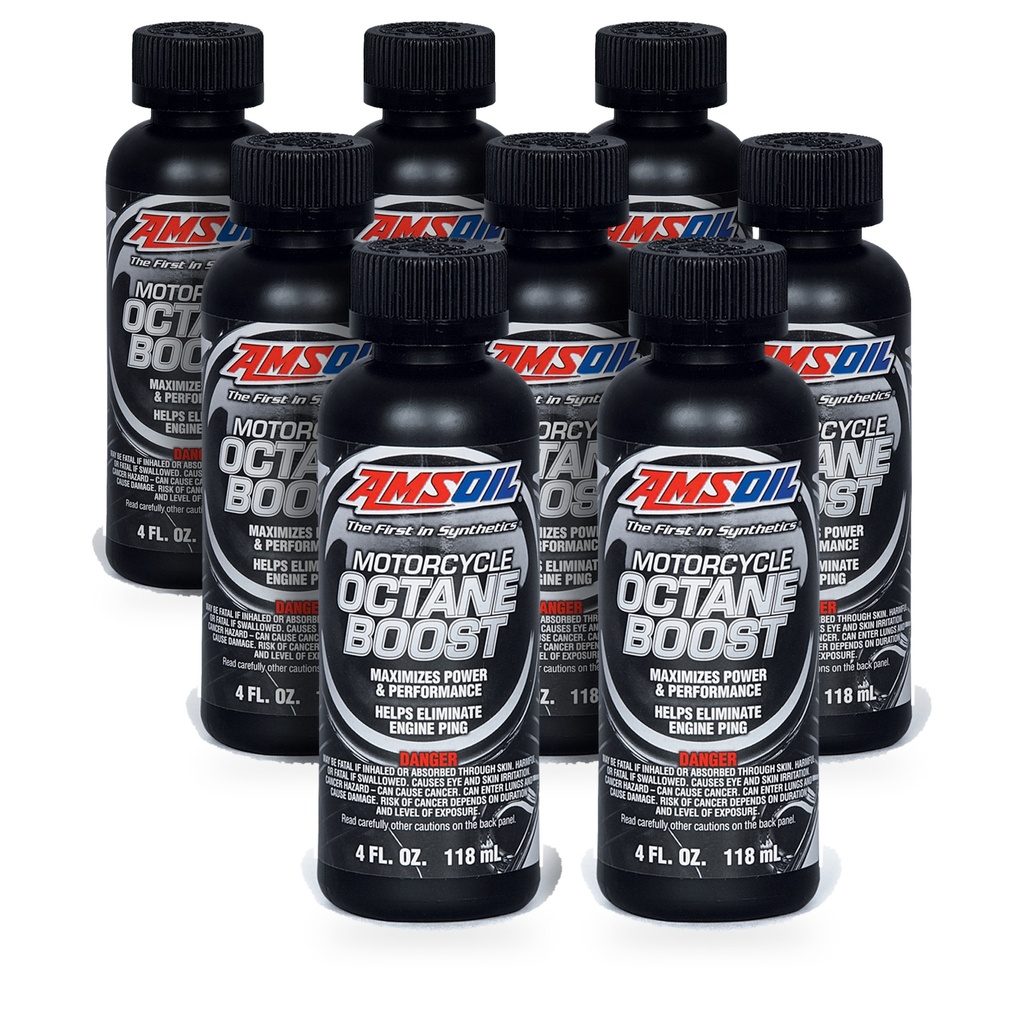 Kit 8 Botellas Aditivo Octanaje para Motocicleta AMSOIL