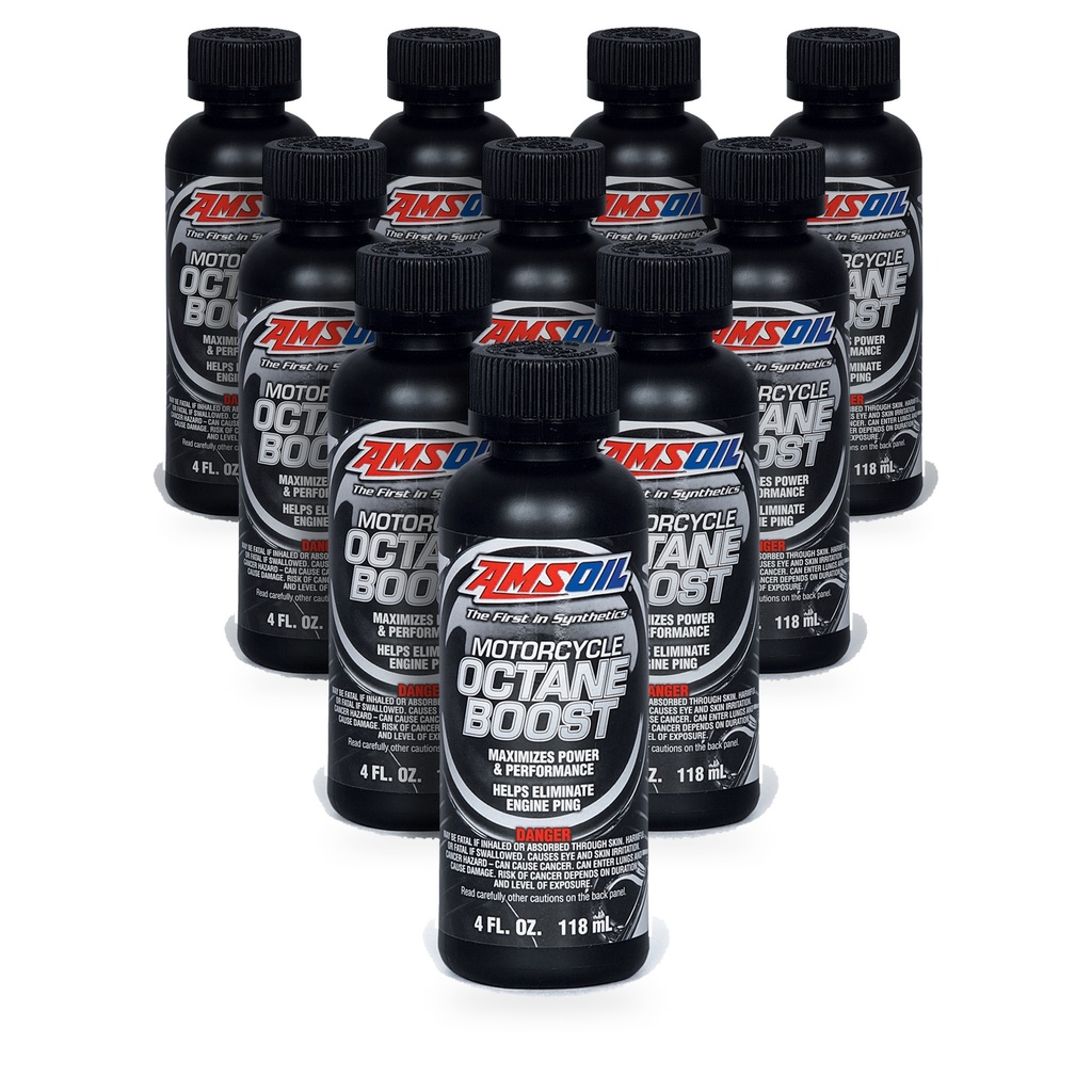 [KIT-AMMOBCN-10P] Kit 10 Aditivos Potenciador Octanaje Amsoil Moto +3 1 Litro