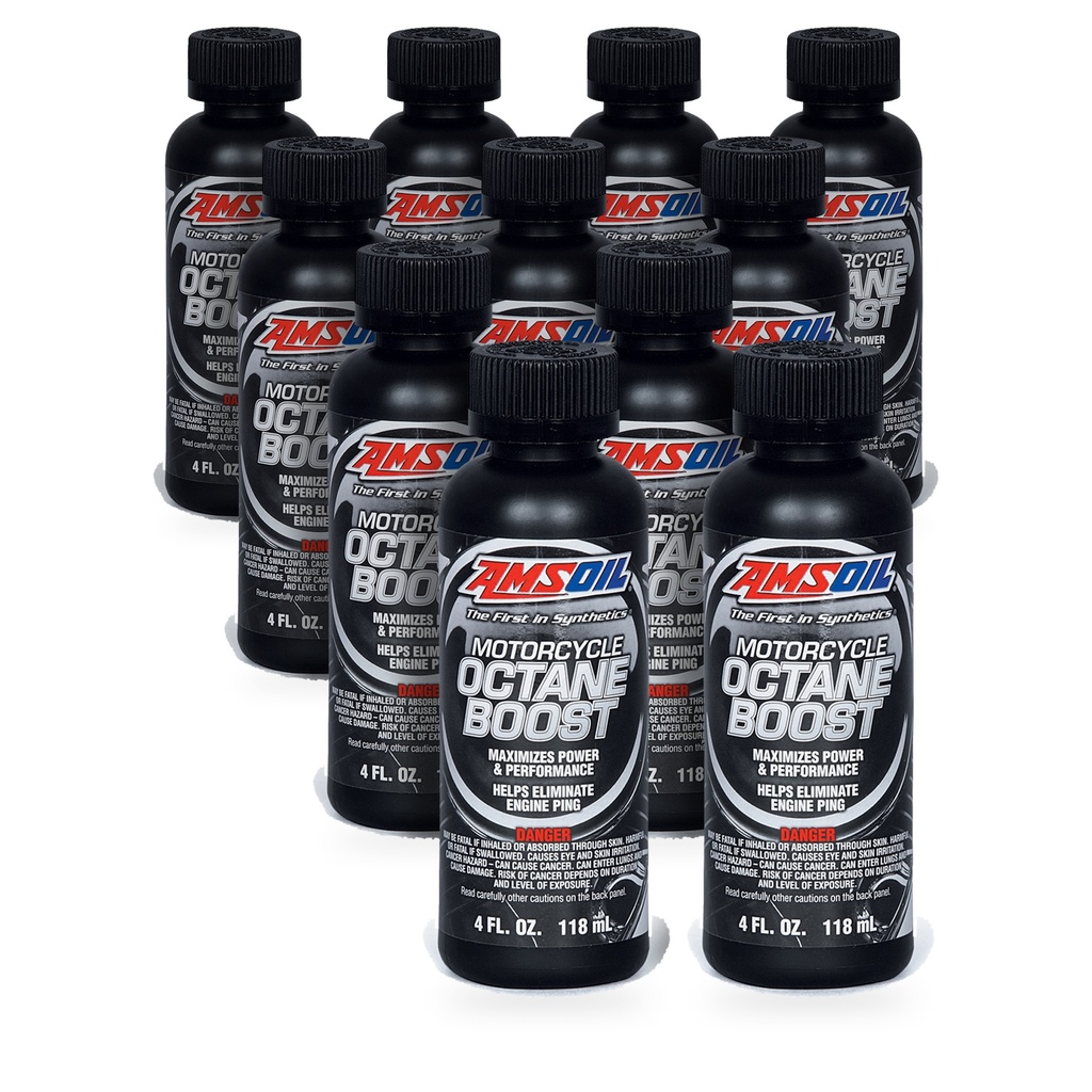 Kit 11 Botellas Aditivo Octanaje para Motocicleta AMSOIL