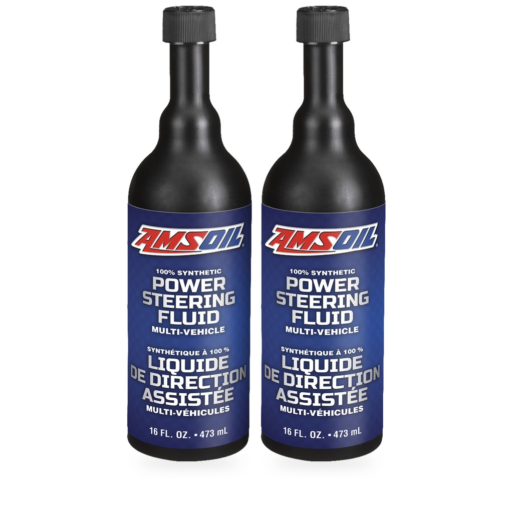 Kit 2 Botellas Liquido de Direccion Hidraulica Sintetico AMSOIL