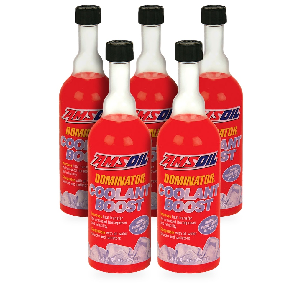 Kit 5 Botellas Aditivo para Refrigerante AMSOIL DOMINATOR Coolant Boost