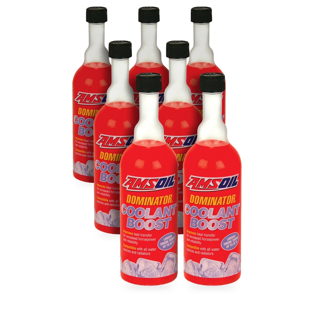 Kit 7 Botellas Aditivo para Refrigerante AMSOIL DOMINATOR Coolant Boost
