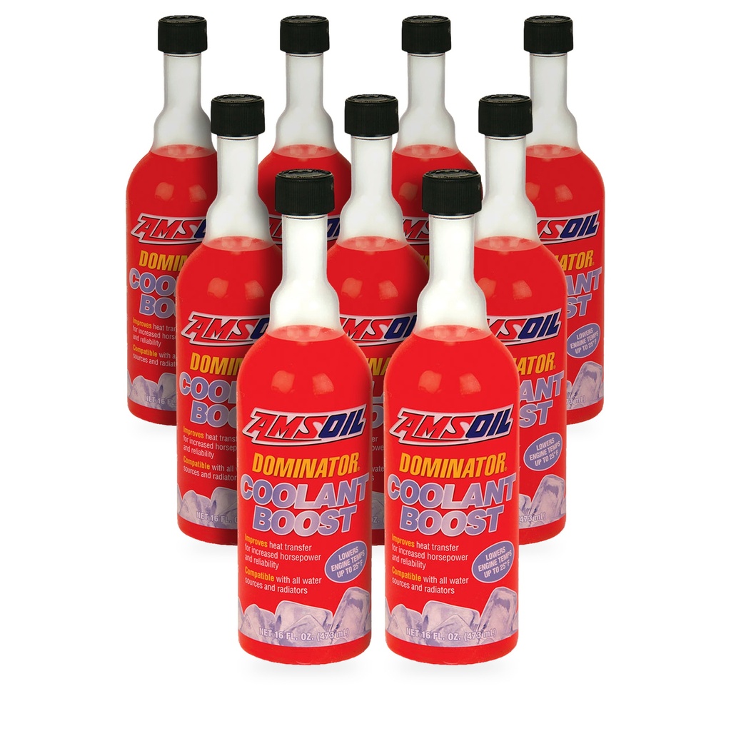 Kit 9 Botellas Aditivo para Refrigerante AMSOIL DOMINATOR Coolant Boost