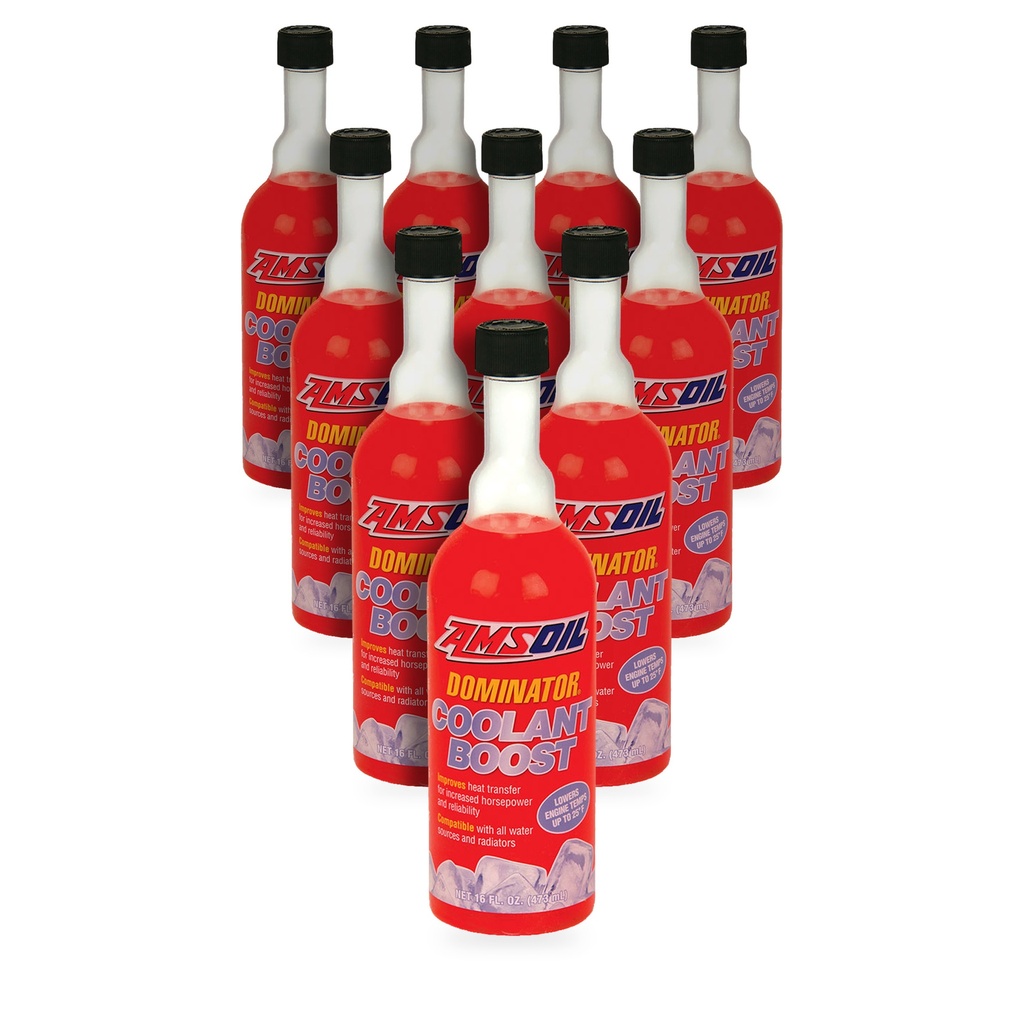 Kit 10 Botellas Aditivo para Refrigerante AMSOIL DOMINATOR Coolant Boost